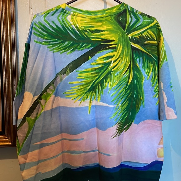 Sergio Tacchini Ciudad T-Shirt Cherry Tomato Multi - Picture 5 of 8